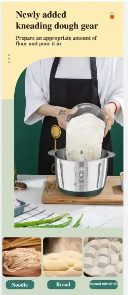 Stainless Steel Food Chopper – Electric Mini Processor for UK Kitchens