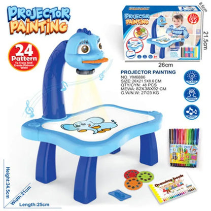 LED Projector Art Painting Table for Kids – Creative Drawing Table UK