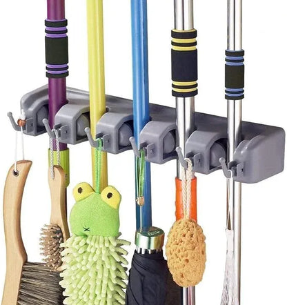 Brooms & Toiletries Organizer – Wall Mounted Storage Rack UK