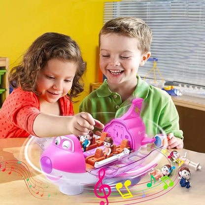 Rotating Electric Airplane Toy – Lights, Music & 360° Fun in UK