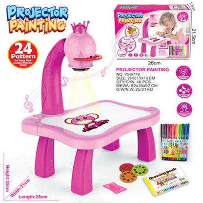 LED Projector Art Painting Table for Kids – Creative Drawing Table UK